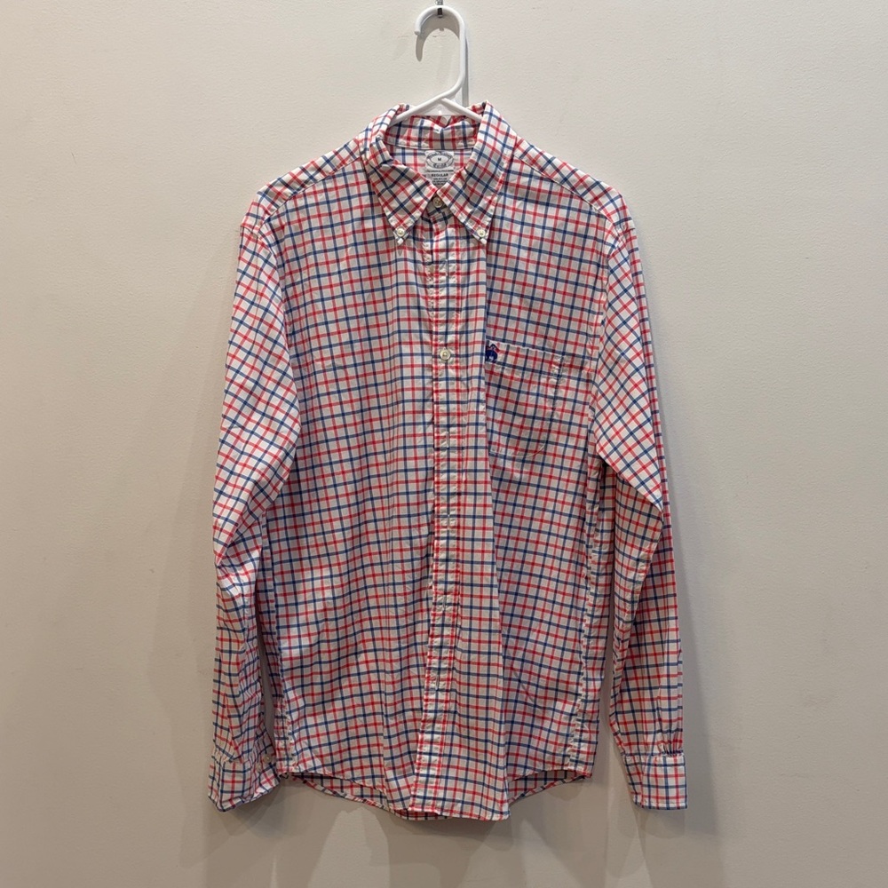 Brooks Brothers Red & Blue Check Button-Down Shirt